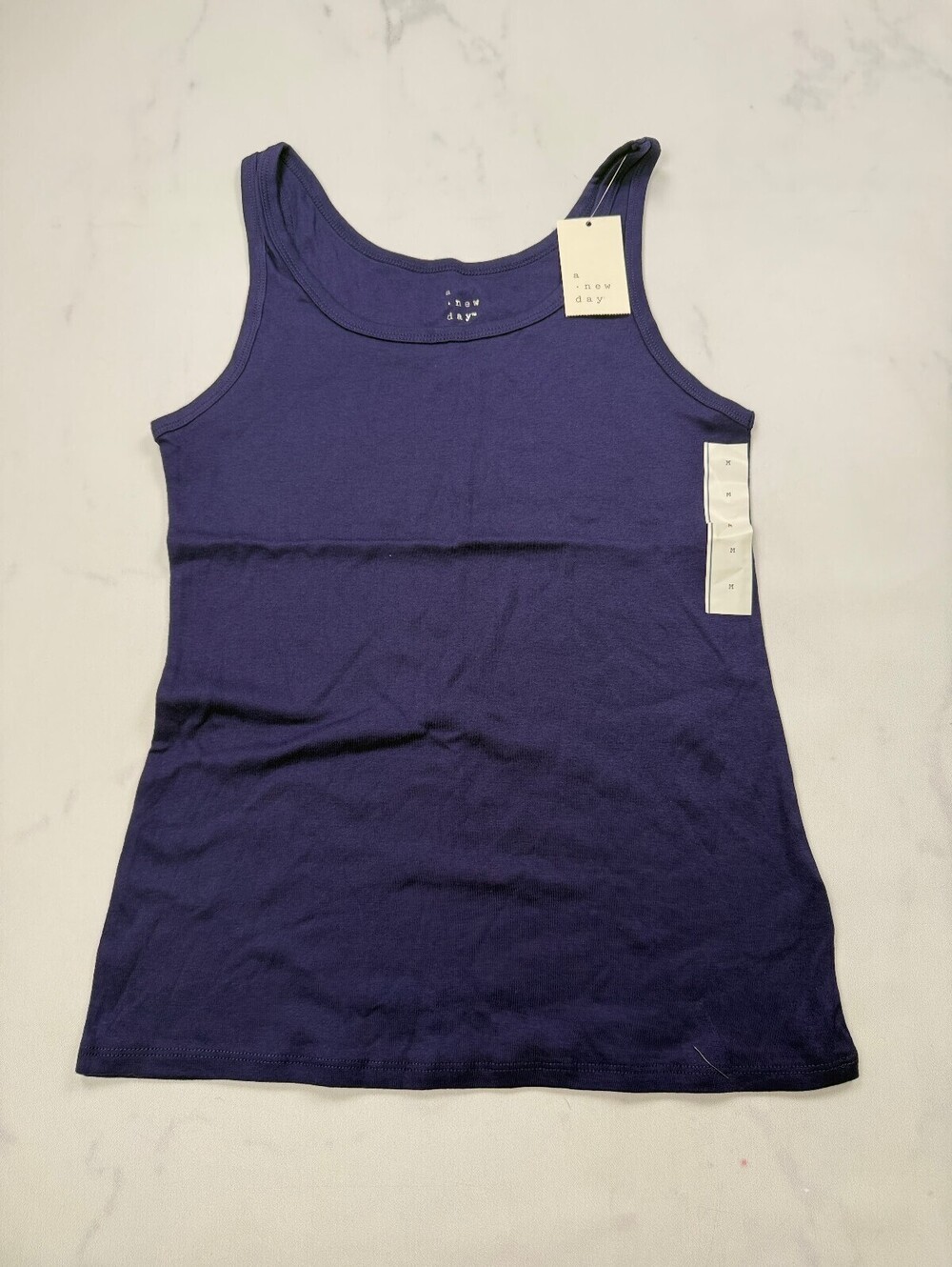 A New Day Tank Top Purple Current Minimalist - Womens Medium